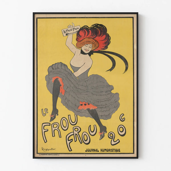 Vintage Poster Le Frou-Frou Artistic Wall Decoration