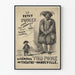 Vintage poster of Little General Tom Thumb at the Vaudeville Theatre