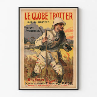 Vintage Poster Le Globe Trotter - Travel and Adventure