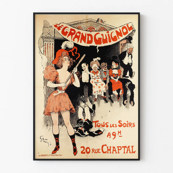Vintage Poster Le Grand Guignol - Theater Wall Decoration Paris
