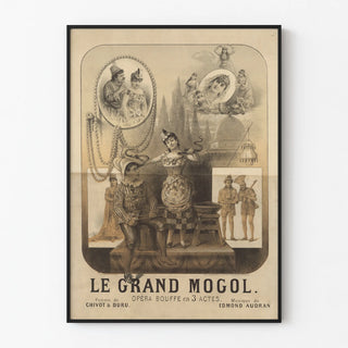 Vintage Poster of The Great Mogul - Operetta in 3 Acts