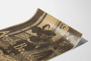 Vintage poster Le Journal - Angela Bouchaud Shopgirl