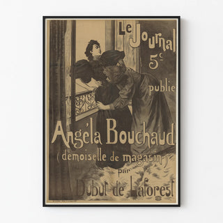 Vintage poster Le Journal - Angela Bouchaud Shopgirl