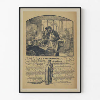 Wall Decoration Poster of the Laboratory and the Factory at War