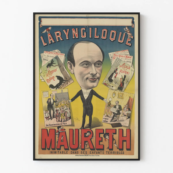 Vintage poster Le Laryngiloque Maureth - Artistic wall decoration