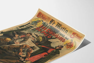 Vintage poster of the serial Les Chevaliers du Pneu by Marc Anfossi