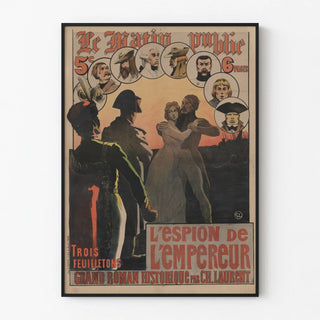 Vintage poster The Emperor's Spy, epic historical novel