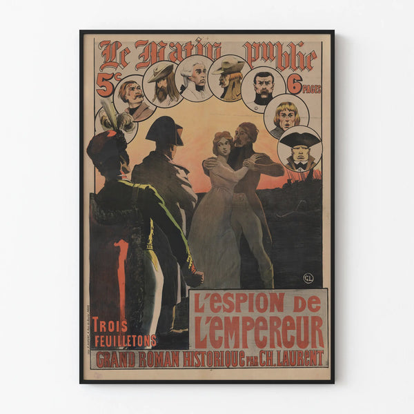 Vintage poster The Emperor's Spy, epic historical novel
