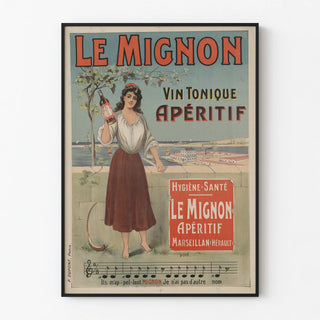 Vintage poster Le Mignon Vin Tonique Aperitif Marseillan