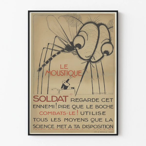 Vintage Poster Le Moustique Soldat - Retro Wall Decoration
