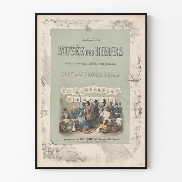 Decorative poster The Museum of Laughters - Vintage humorous illustration