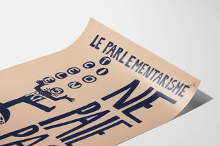 Poster Parliamentarism Does Not Pay - Political Wall Decoration