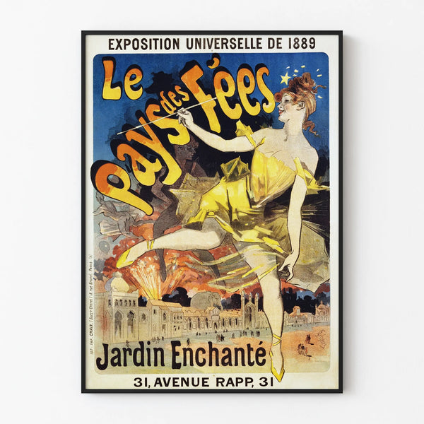 Vintage Poster The Land of Fairies - Art Deco Wall Decoration
