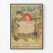 Vintage poster of Le Pays newspaper and illustrated characters