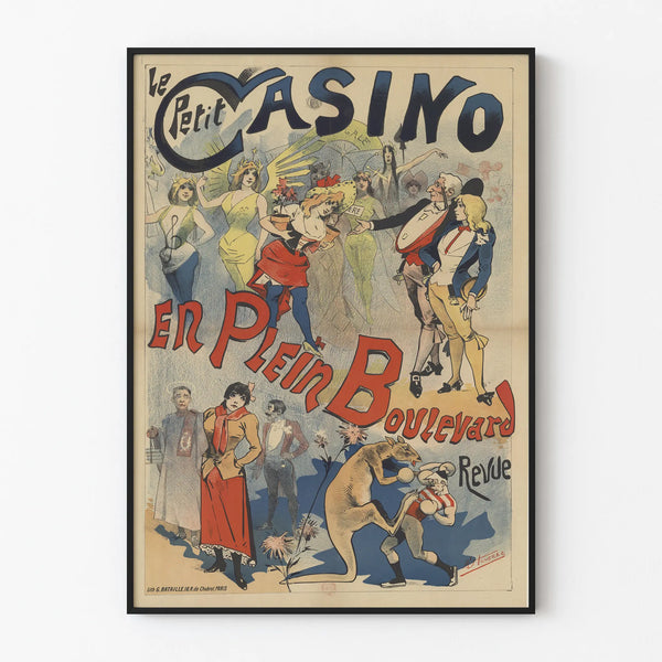 Vintage Decorative Poster of Le Petit Casino on the Main Boulevard