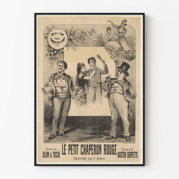 Vintage Poster of Little Red Riding Hood - Operetta in 3 Acts