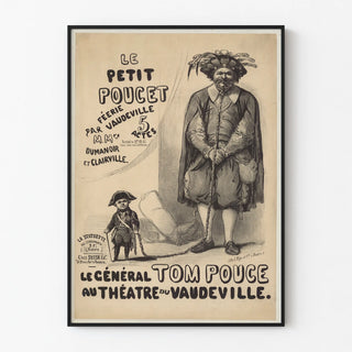 Vintage Poster of Le Petit Poucet Vaudeville in 5 Acts