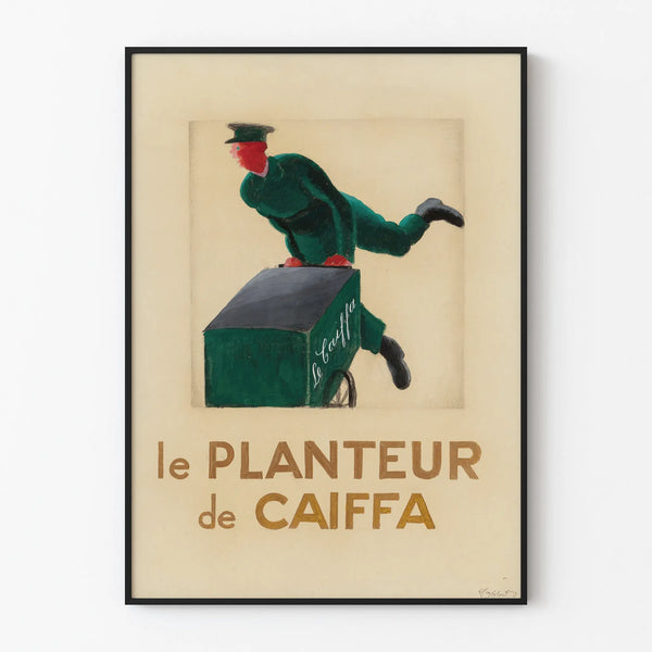 Vintage poster The Drinker of Caiffa - retro wall decoration