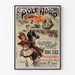 Vintage Poster of Perpetual Skating on Real Ice - The North Pole Paris