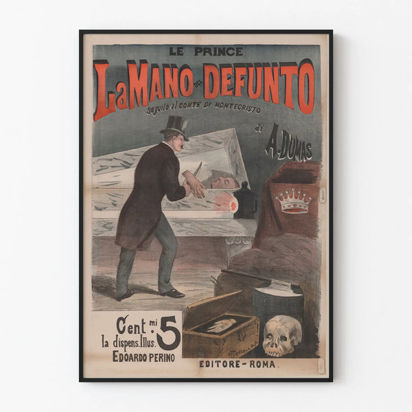 Vintage Poster La Mano del Defunto Wall Decoration
