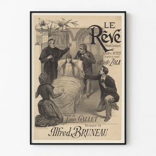 Vintage Light Poster Lyric Drama The Dream after Émile Zola