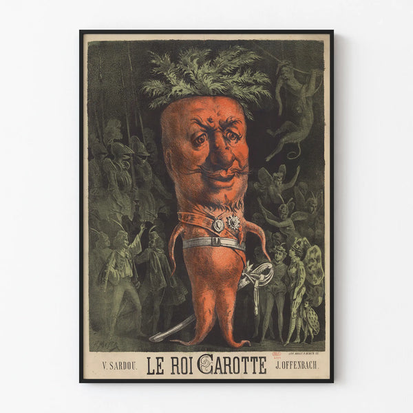 Vintage Poster Le Roi Carotte for Original Wall Decoration
