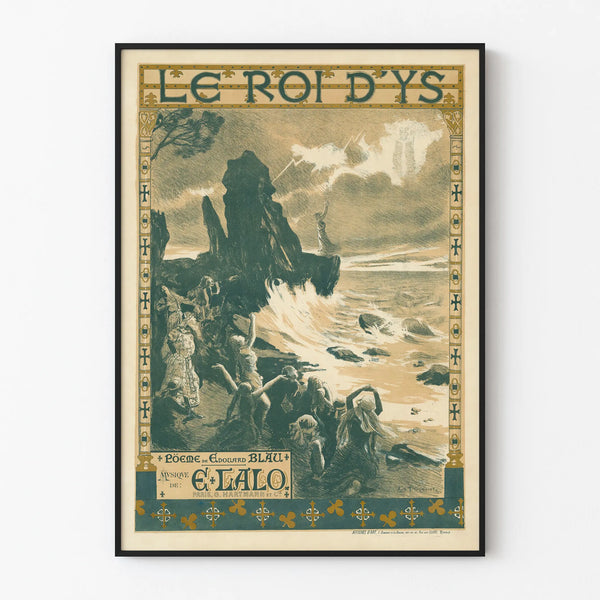 Artistic Poster Le Roi d'Ys for Vintage Wall Decoration