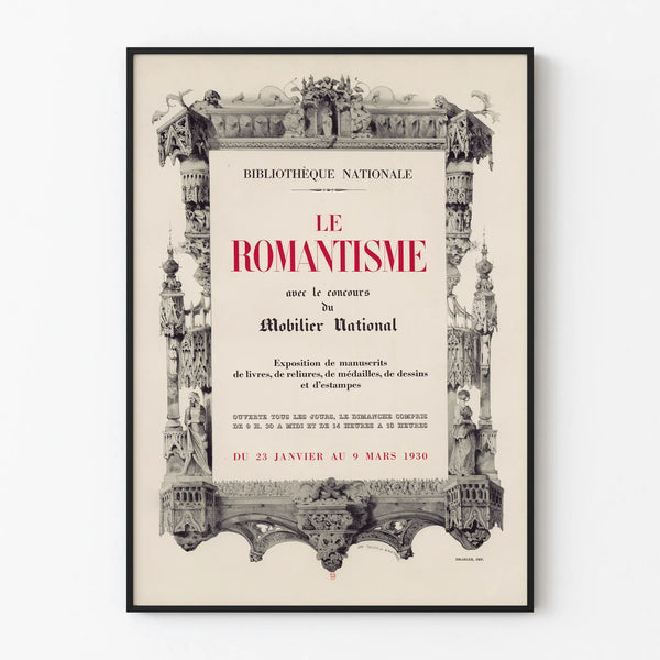 Vintage Poster The Romanticism - Artistic Wall Decoration
