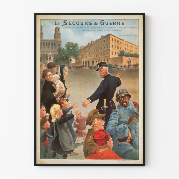 Vintage Poster The War Relief - Historic Wall Decoration