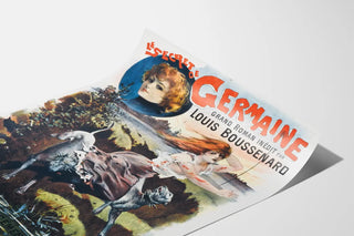 Vintage poster The Secret of Germaine by Louis Boussenard