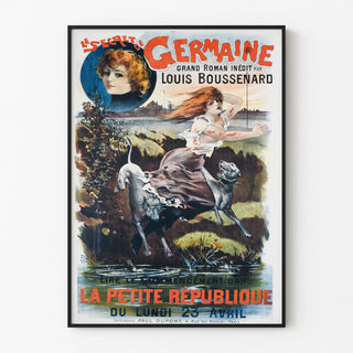 Vintage poster The Secret of Germaine by Louis Boussenard