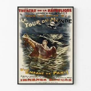 Vintage Poster The Child of Paris's World Tour