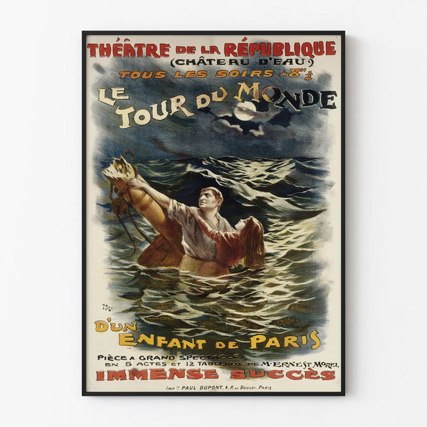 Vintage Poster The Child of Paris's World Tour