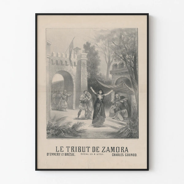 Vintage Poster The Tribut of Zamora Decorative