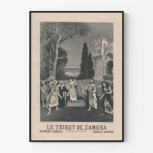 Vintage Poster The Tribut of Zamora - Theatrical Wall Decoration