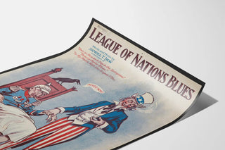Vintage poster of League of Nations Blues by Samuel T. Dew