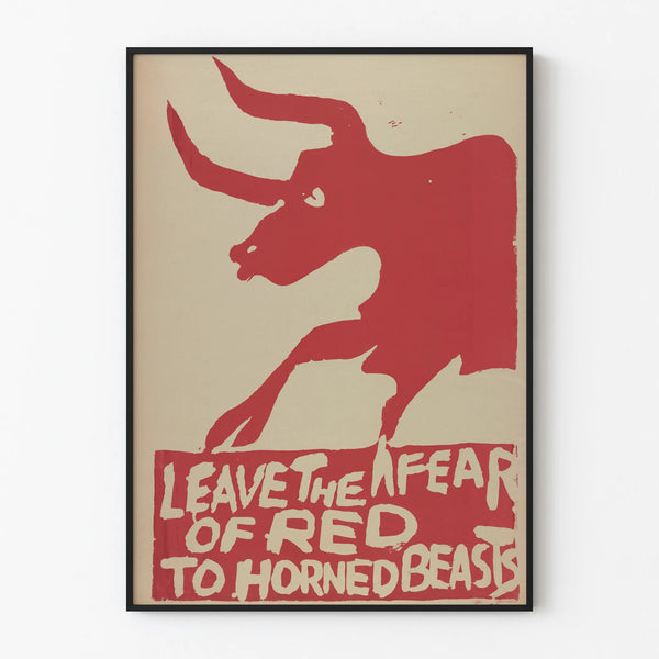 Red Bull Wall Poster - Minimalist and Striking Design
