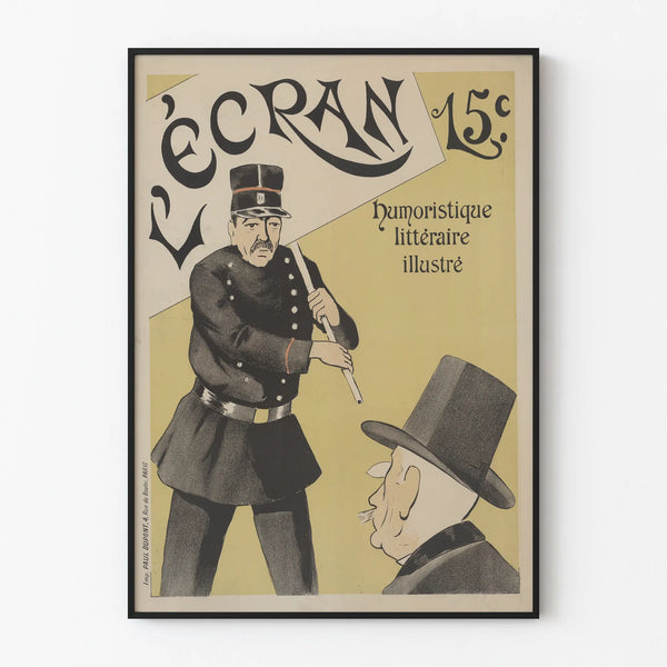 Vintage humorous literary poster Screen