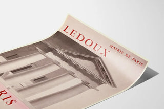 Ledoux and Paris decorative poster for historic wall decoration