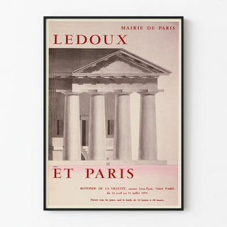 Ledoux and Paris decorative poster for historic wall decoration