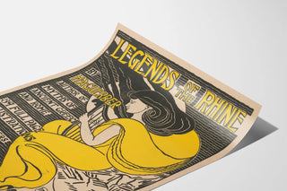 Vintage Poster Legends of the Rhine - Art Nouveau Illustration