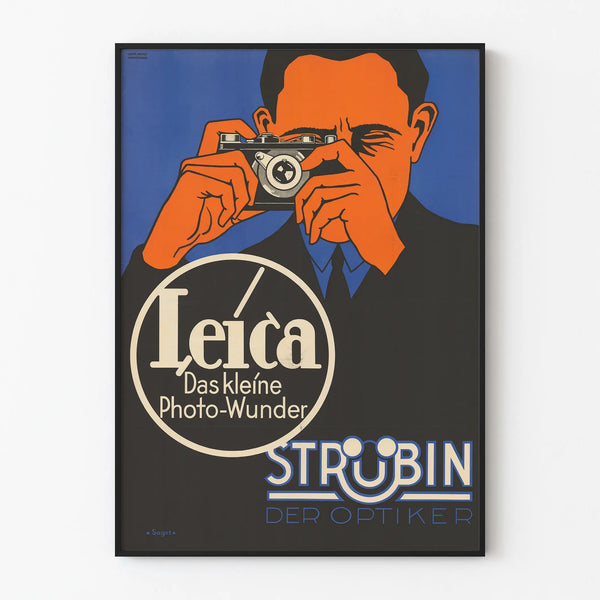 Vintage Leica Poster Das kleine Photo-Wunder for wall decoration