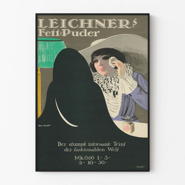 Vintage poster Leichners Fett Puder wall decoration retro beauty