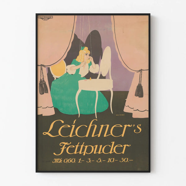 Vintage Poster Leichners Fett & Puder - Retro Wall Decoration