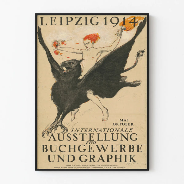 Vintage Leipzig Poster 1914 - International Exhibition of Graphics and Printing