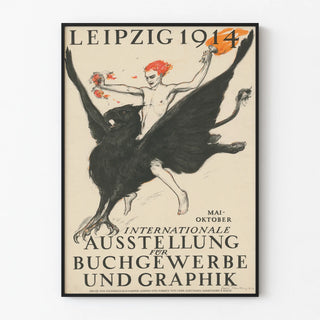 Vintage Leipzig Poster 1914 - International Exhibition of Graphics and Books
