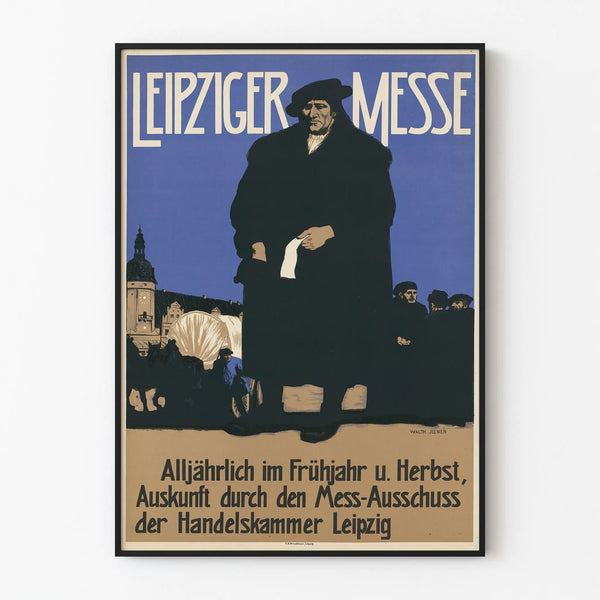Vintage Leipzig Fair Poster Wall Decoration