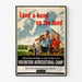 Vintage poster Lend a Hand on the Land - Volunteer Agricultural Campaign