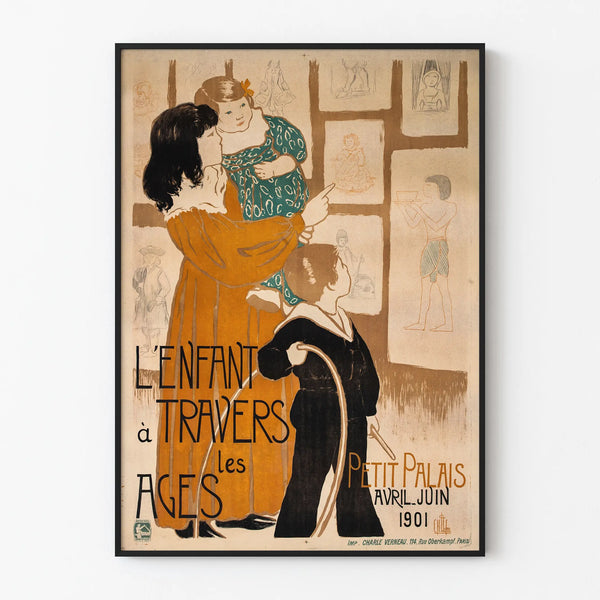 Vintage poster The Child Through the Ages - Artistic Wall Decoration