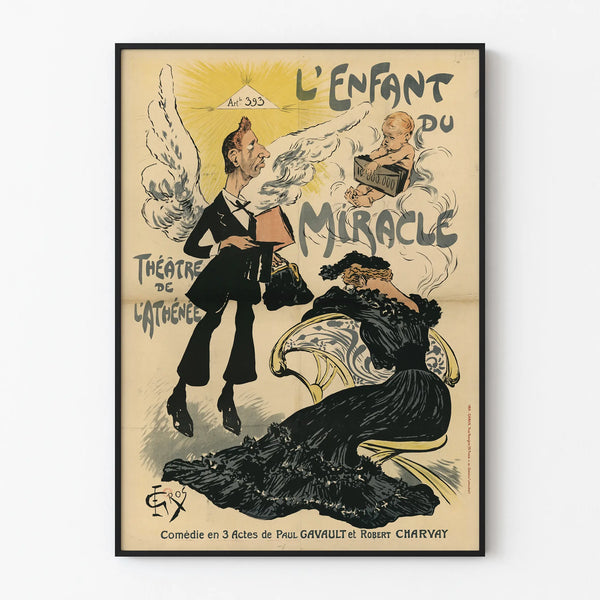 Vintage Poster The Child of the Miracle - Athénée Theater